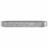 Jardinière Vidaxx 373x140x36 cm acier galvanisé couleur argent