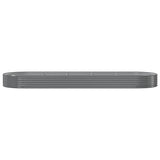 Boîte de planification de Vidaxl 450x140x36 cm en poudre et gris en acier recouvert