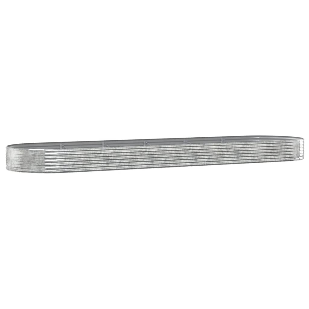 Jardinière Vidaxx 523x140x36 cm acier galvanisé couleur argent