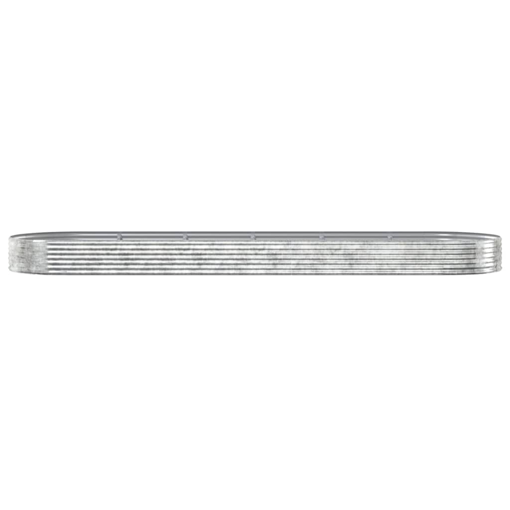 Jardinière Vidaxx 523x140x36 cm acier galvanisé couleur argent