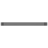 Boîte de planification Vidaxl 600x140x36 cm - Anthracite en acier recouvert de