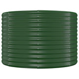 Vidaxl plantenbak 100x100x68 cm gegalvaniseerd staal groen