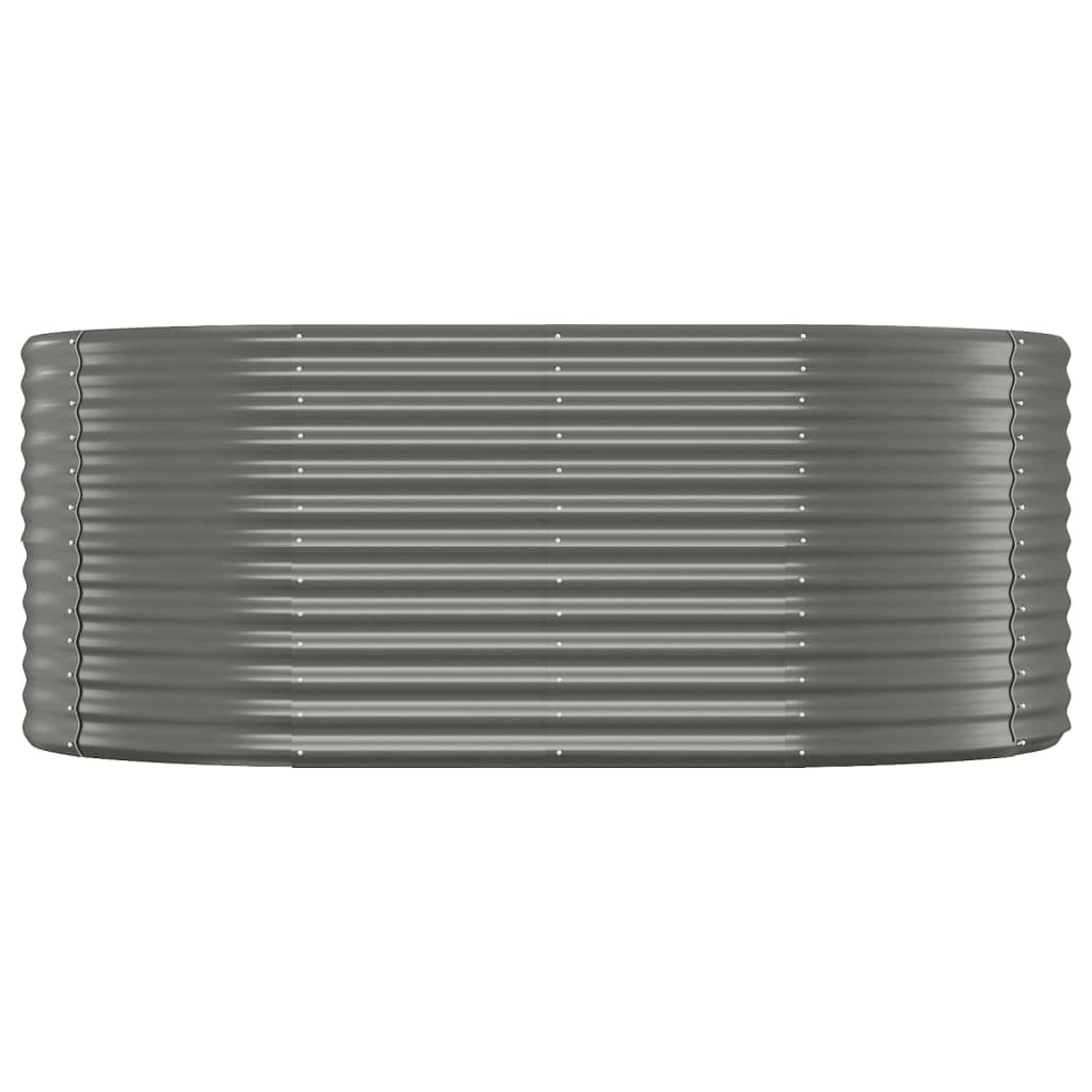 Jardinière Vidaxx 175x100x68 cm gris acier peint par poudrage
