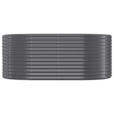 Vidaxl Planning Box 175x100x68 cm en poudre et en acier recouvert d'anthracite -colored