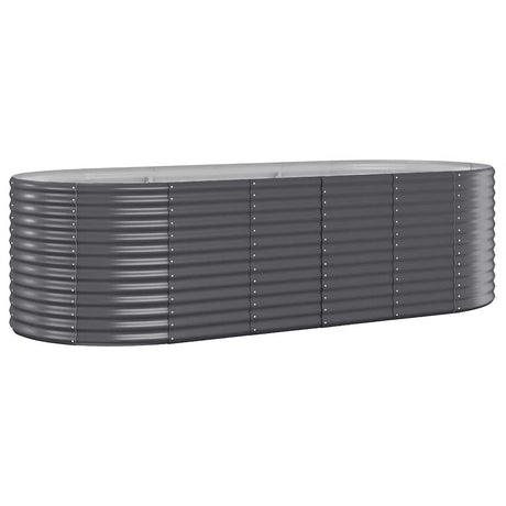 Boîte de planification Vidaxl 249x100x68 cm - Anthracite en acier recouvert de