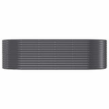 Boîte de planification Vidaxl 249x100x68 cm - Anthracite en acier recouvert de