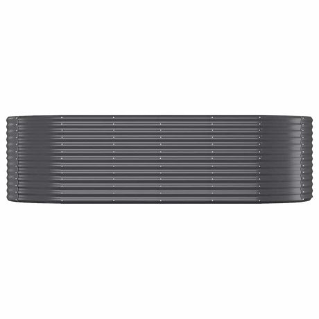 Boîte de planification Vidaxl 249x100x68 cm - Anthracite en acier recouvert de