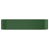 Boîte de planification Vidaxl 322x100x68 cm - Green en acier recouvert