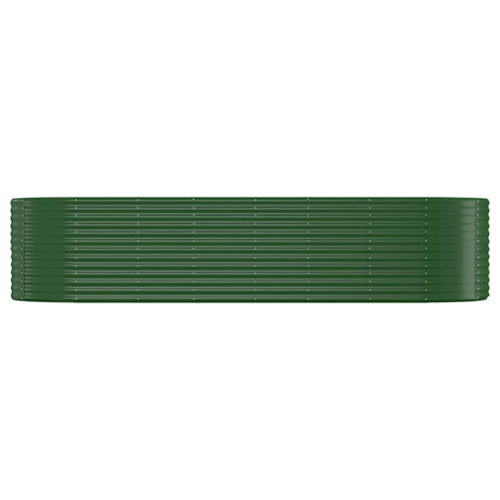 Boîte de planification Vidaxl 322x100x68 cm - Green en acier recouvert