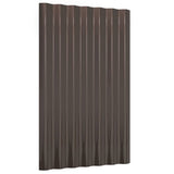 Panneaux de toit Vidaxl 12 ST 60x36 cm en poudre et en acier recouvert