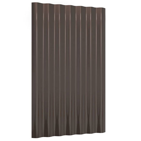 Panneaux de toit Vidaxl 12 ST 60x36 cm en poudre et en acier recouvert