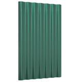 VidaXL roof panels 36 st 60x36 cm powder -coated steel green