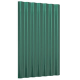 Panneaux de toit Vidaxl 36 ST 60x36 cm en poudre et en acier en acier