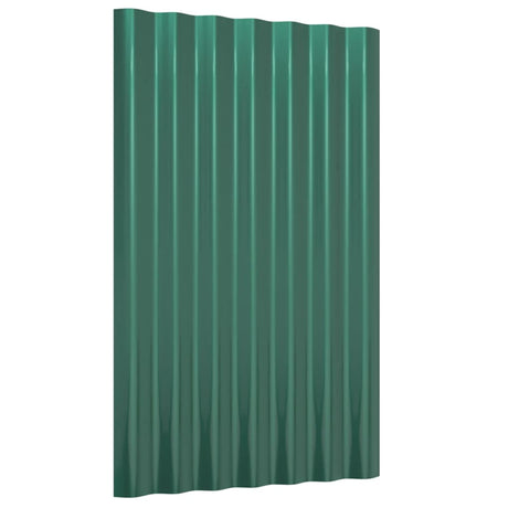 Panneaux de toit Vidaxl 36 ST 60x36 cm en poudre et en acier en acier