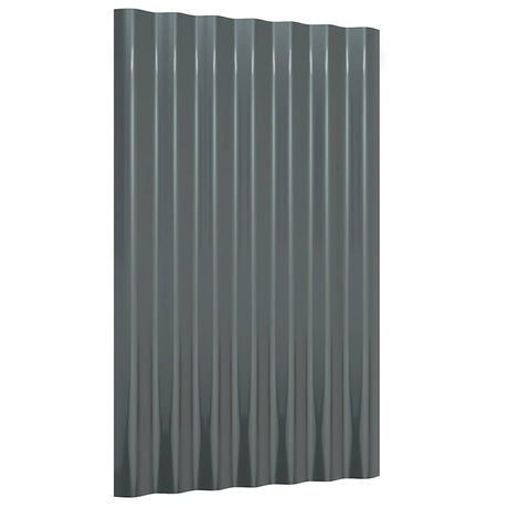 Panneaux de toit Vidaxl 36 ST 60x36 cm en poudre et en acier recouvert d'anthracite -colored