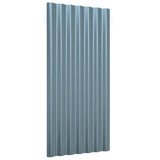 Vidaxl Dachpanelen 12 st 80x36 cm puder -coated Stol Grey