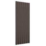 Panneaux de toit Vidaxl 12 ST 100x36 cm en poudre et en acier recouvert