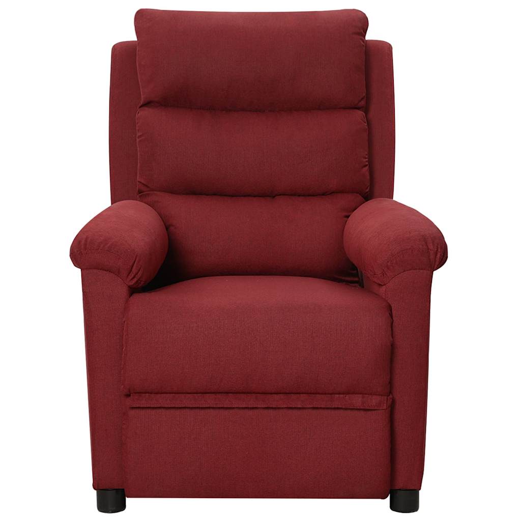 Vidaxl massagestoel stof wijnrood