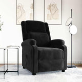 Vidaxl fauteuil verstelbaar fluweel zwart