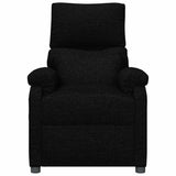 Vidaxl fauteuil verstelbaar stof zwart