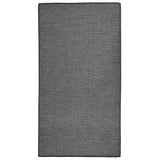 Vidaxl extérieur tapis plat tissé 80x150 cm gris