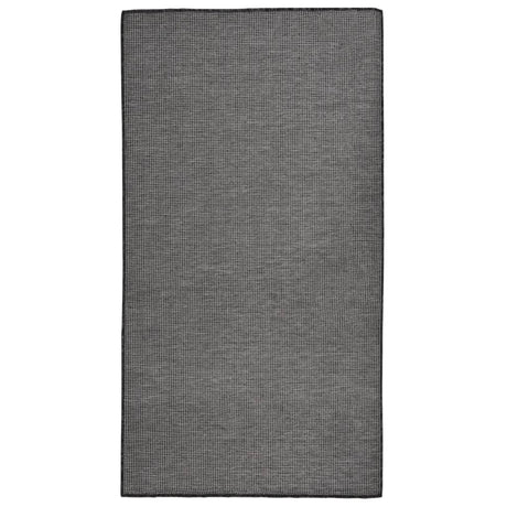 Vidaxl extérieur tapis plat tissé 80x150 cm gris