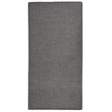 Vidaxl extérieur tapis plat tissé 100x200 cm gris