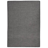 Vidaxl extérieur tapis plat tissé 140x200 cm gris