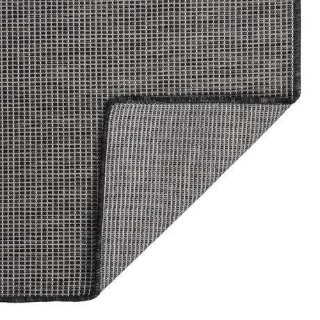 Vidaxl Extérieur tapis plat - 200x280 cm tissé gris