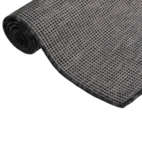 Vidaxl Extérieur tapis plat - 200x280 cm tissé gris