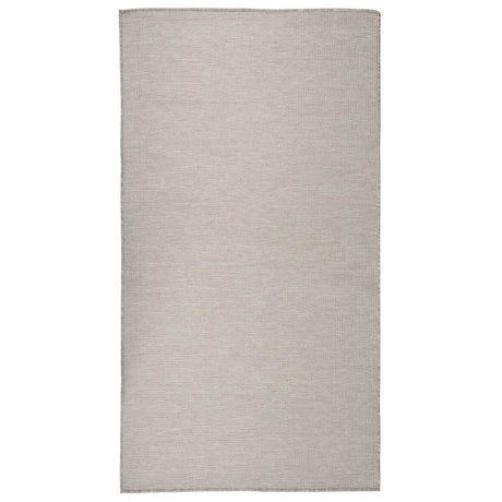 Vidaxl extérieur tapis plat tissé 80x150 cm taupe