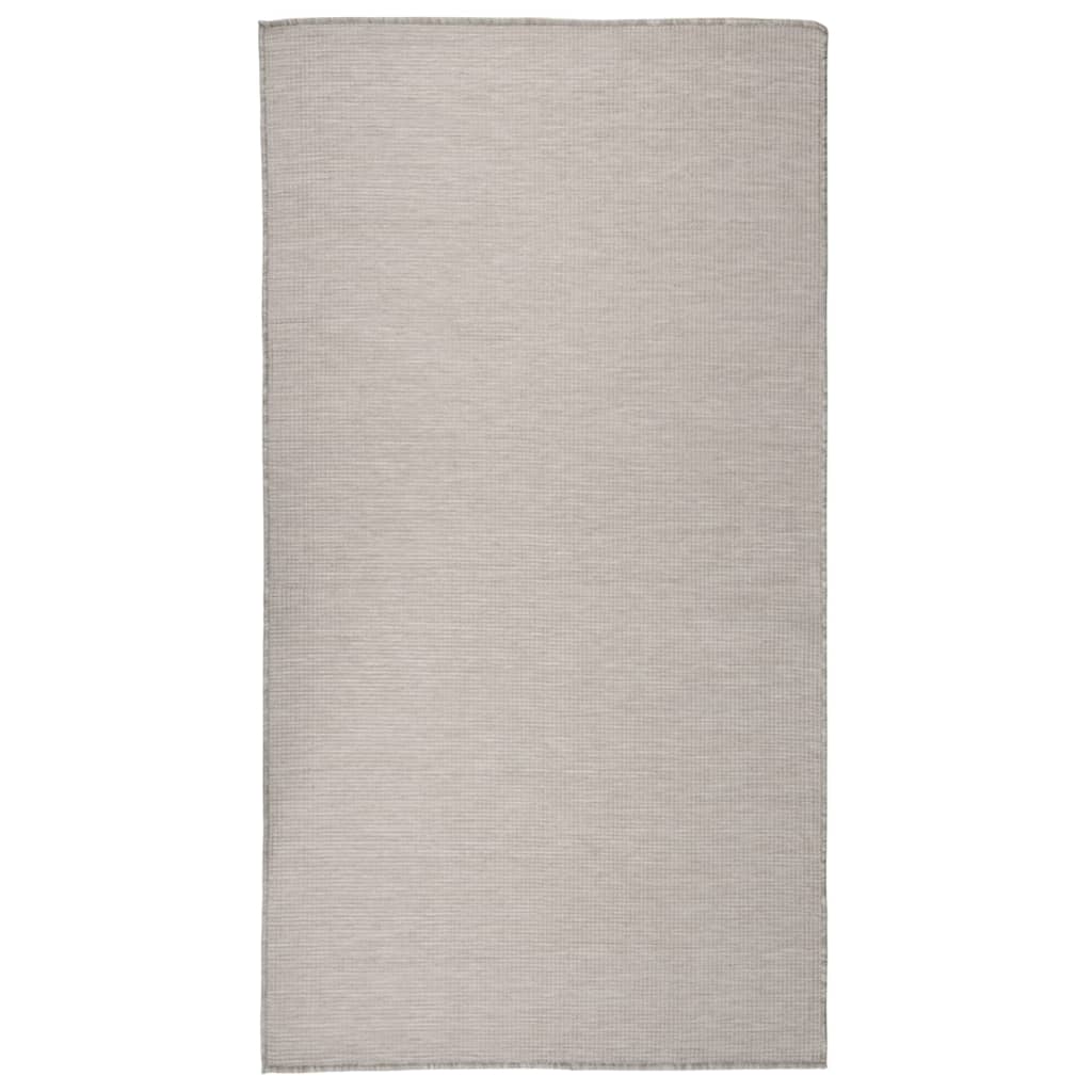 Vidaxl utenfor teppet flatvevd 80x150 cm taupe