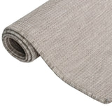 Vidaxl utenfor teppet flatvevd 80x150 cm taupe