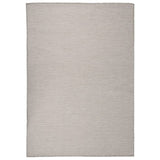 Vidaxl extérieur tapis plat tissé 140x200 cm taupe