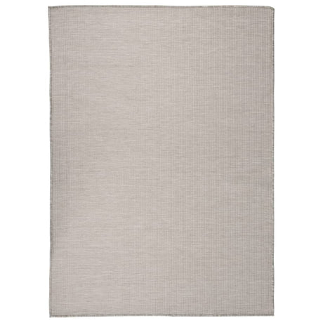 Vidaxl Extérieur tapis plat - Taupe 200x280 cm tissé