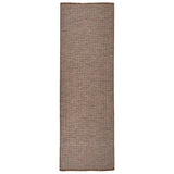 Vidaxl extérieur tapis plat tissé 80x250 cm brun