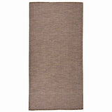 Vidaxx tapis d'extérieur tissé à plat 100x200 cm marron