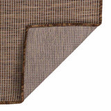 Vidaxx tapis d'extérieur tissé à plat 100x200 cm marron