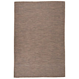 Vidaxl ausserhalb rugfo flaach gewéck 120x170 cm Brown