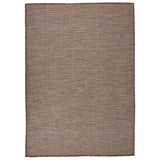 Vidaxx tapis d'extérieur tissé à plat 140x200 cm marron