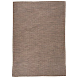 Vidaxl Extérieur tapis plat tissé 160x230 cm brun