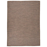 Vidaxl Extérieur tapis plat - 200x280 cm, tissé brun