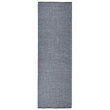 Vidaxl extérieur tapis plat tissé 80x250 cm bleu