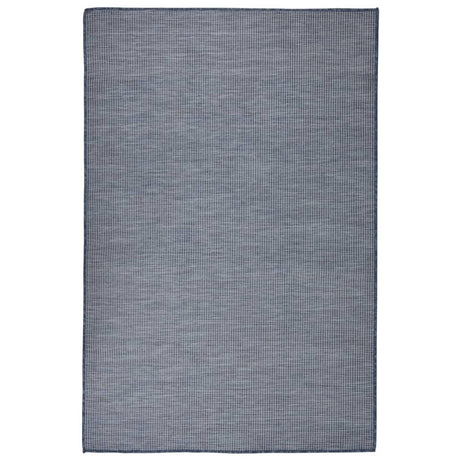 Vidaxl Extérieur tapis plat tissé 120x170 cm bleu