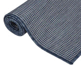 Vidaxl Extérieur tapis plat tissé 120x170 cm bleu