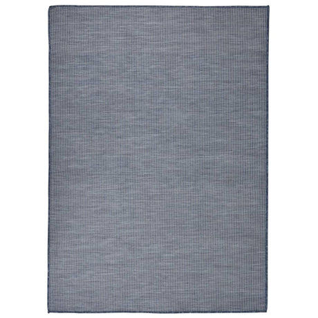 Vidaxl Extérieur tapis plat - 200x280 cm tissé bleu