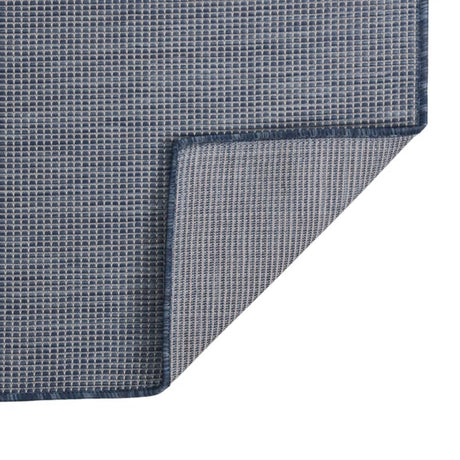 Vidaxl Extérieur tapis plat - 200x280 cm tissé bleu