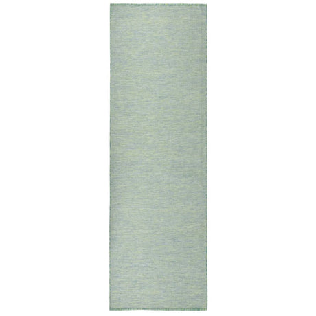 Vidaxl extérieur tapis plat tissé 80x250 cm turquoise