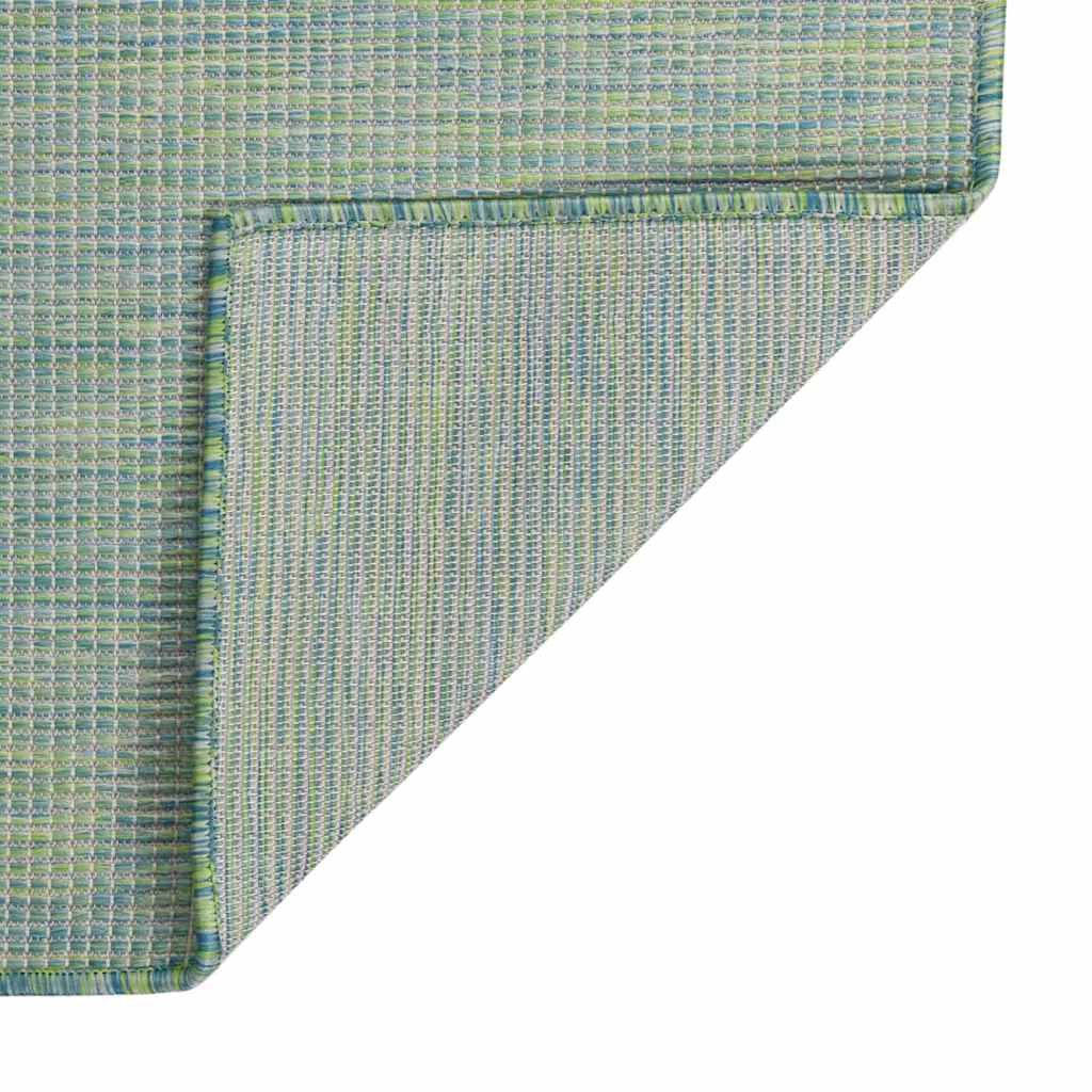 Vidaxl extérieur tapis plat tissé 80x250 cm turquoise