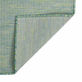Vidaxl extérieur tapis plat tissé 80x250 cm turquoise